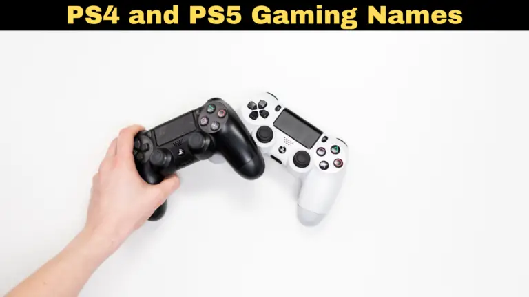 PS4 and PS5 Gaming Names