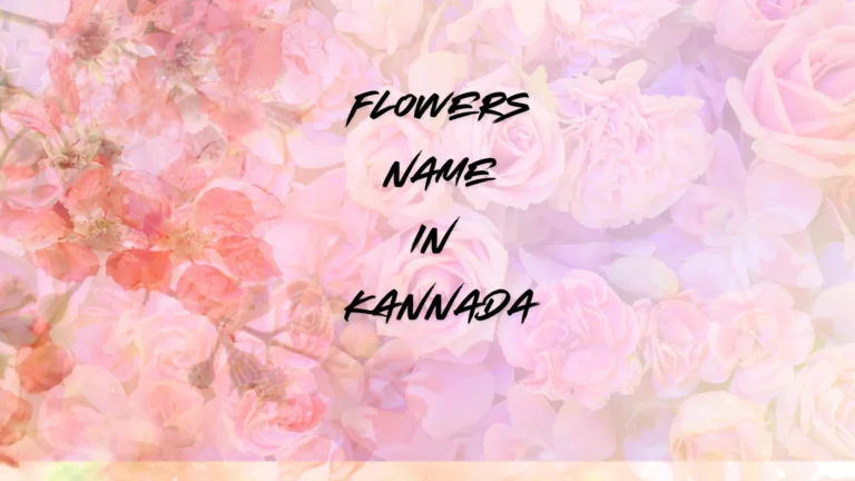 Flowers Names in Kannada