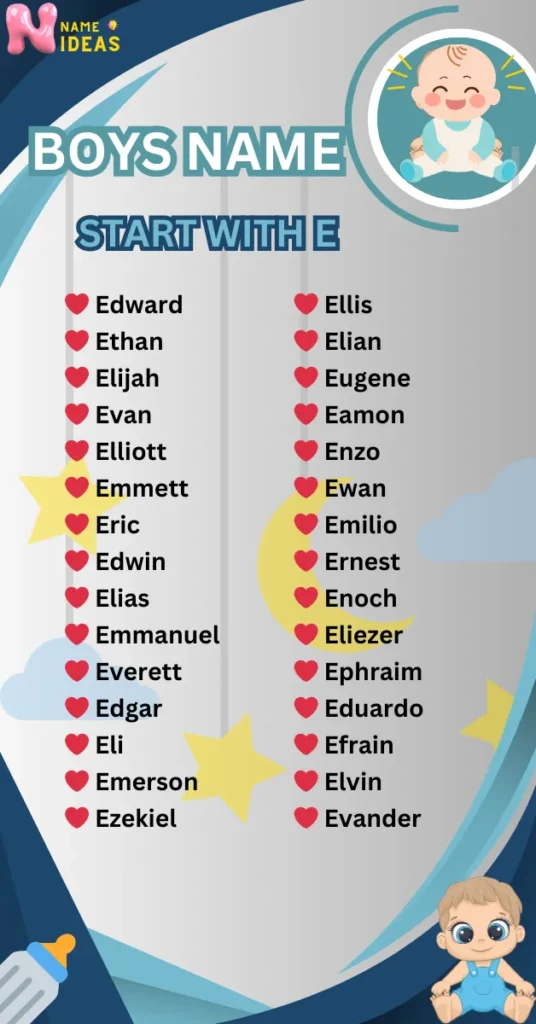 Boy Names That Start With E