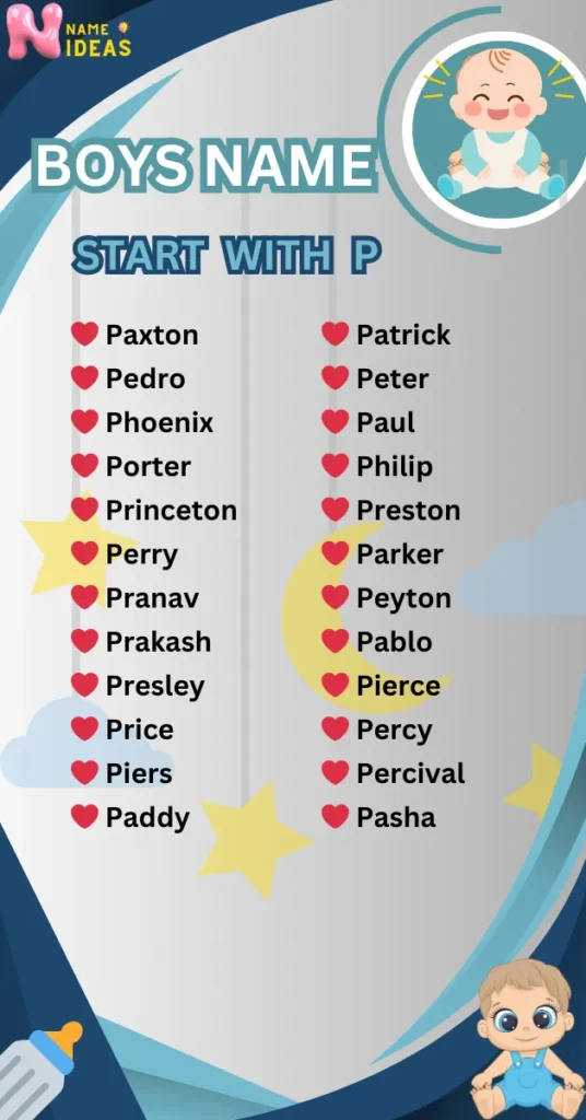 Baby Boy Names That Start With p