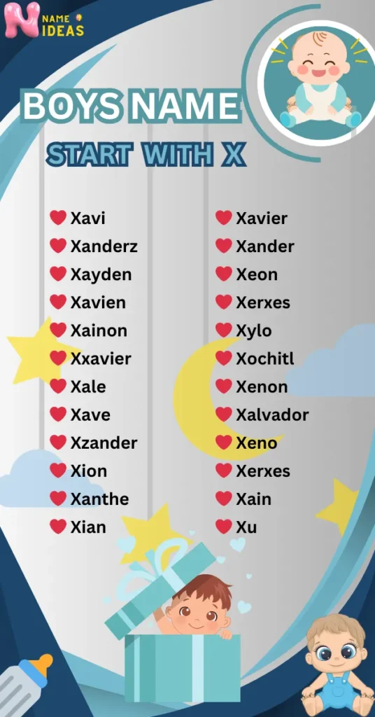 Baby Boy Names Starting With X