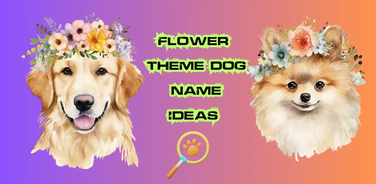 brown colour happy dogs Flower Names for Dogs