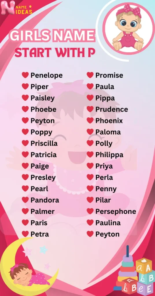 Baby Girl Names That Start With P