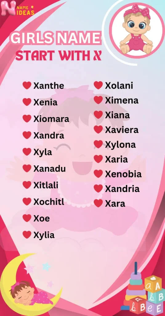 Baby Girl Names That Start With X