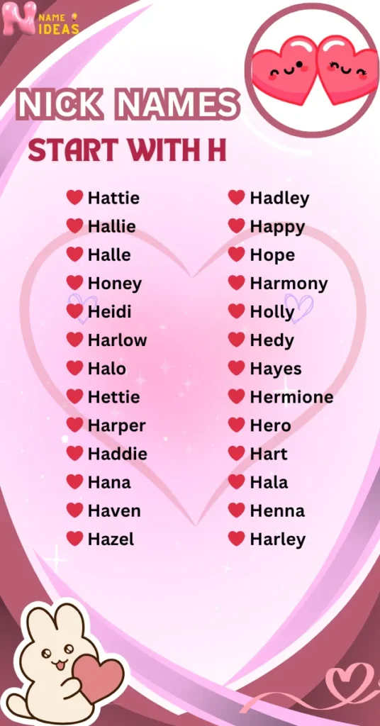 Nicknames That Start with H