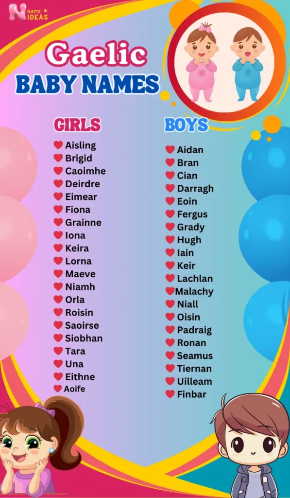 Cool Gaelic baby names