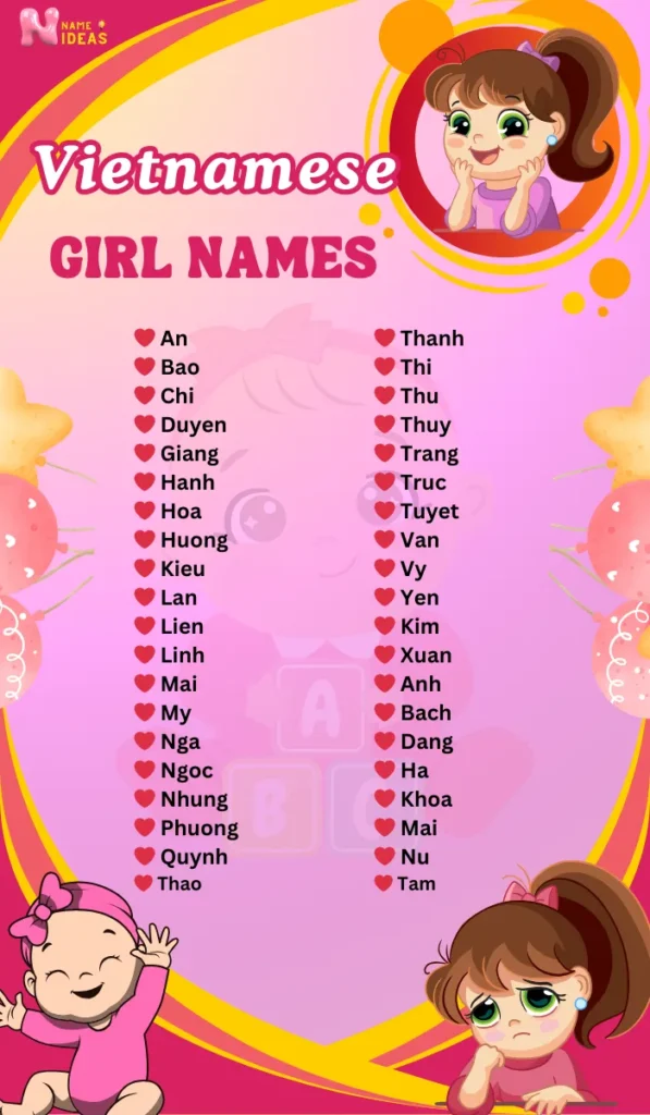 Unique and Lovely Vietnamese Girl Names
